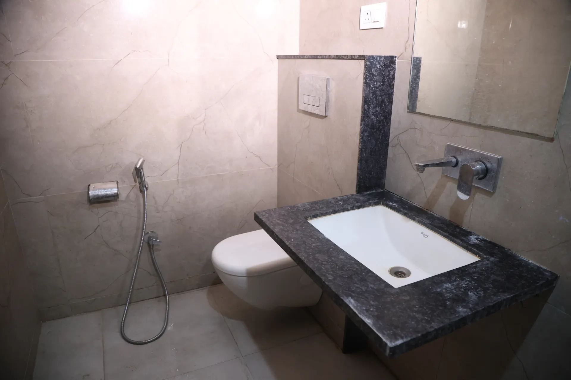 Attached bathroom in a guest room