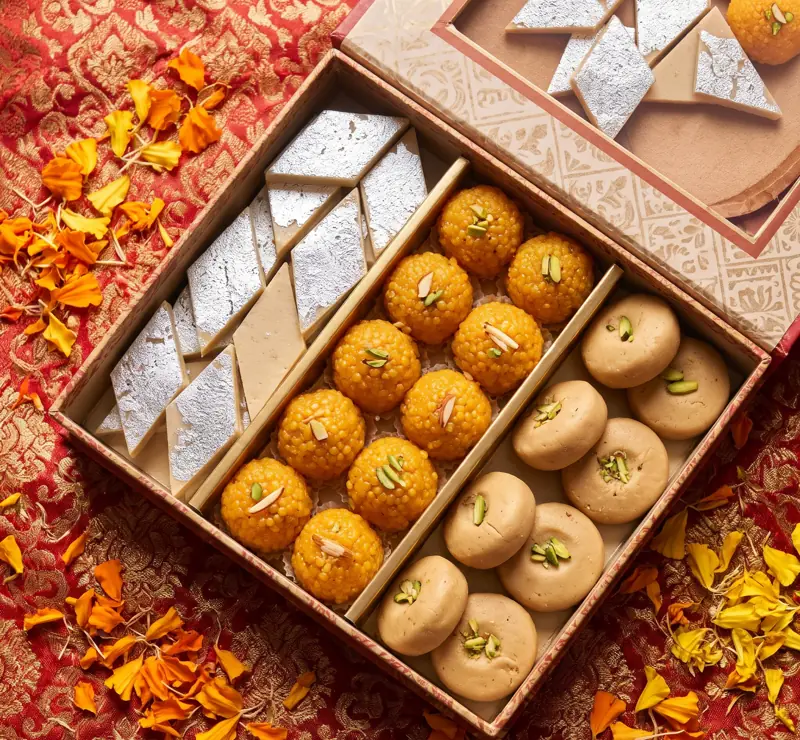 Box of Indian sweets